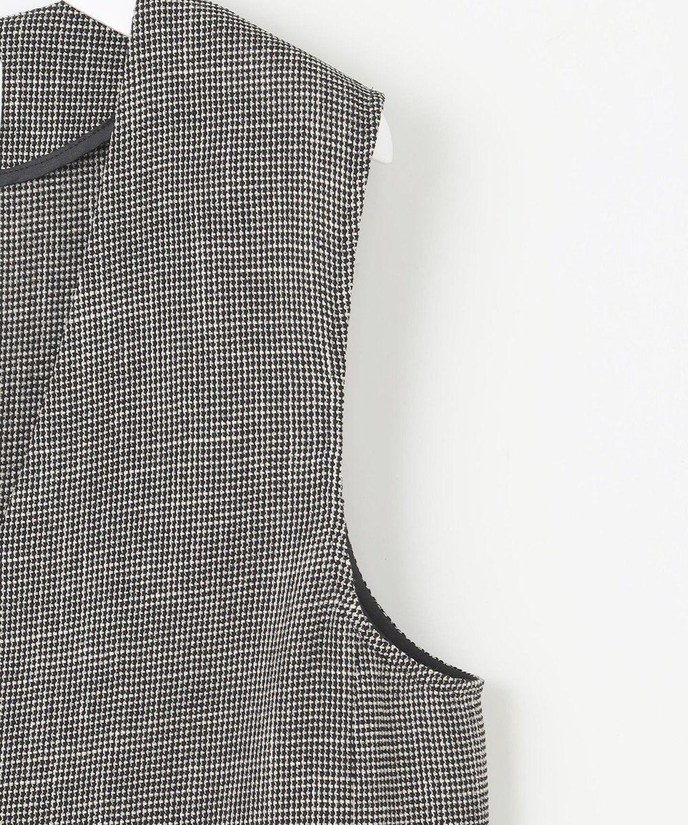 自由区 【洗える】ライトカラミミドル丈 ジレ 