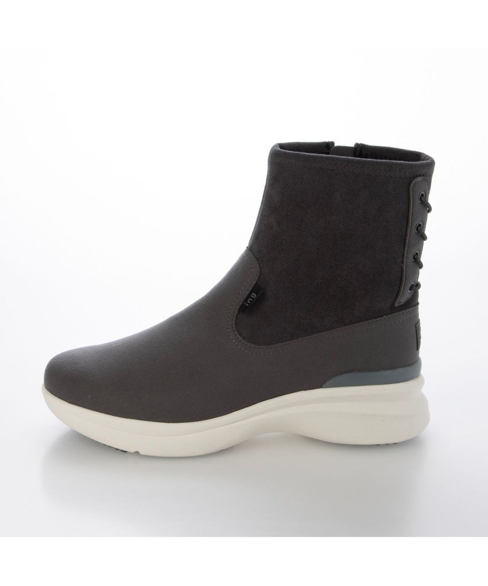 ing <ing>【レイン対応】厚底ストレッチブーツ 