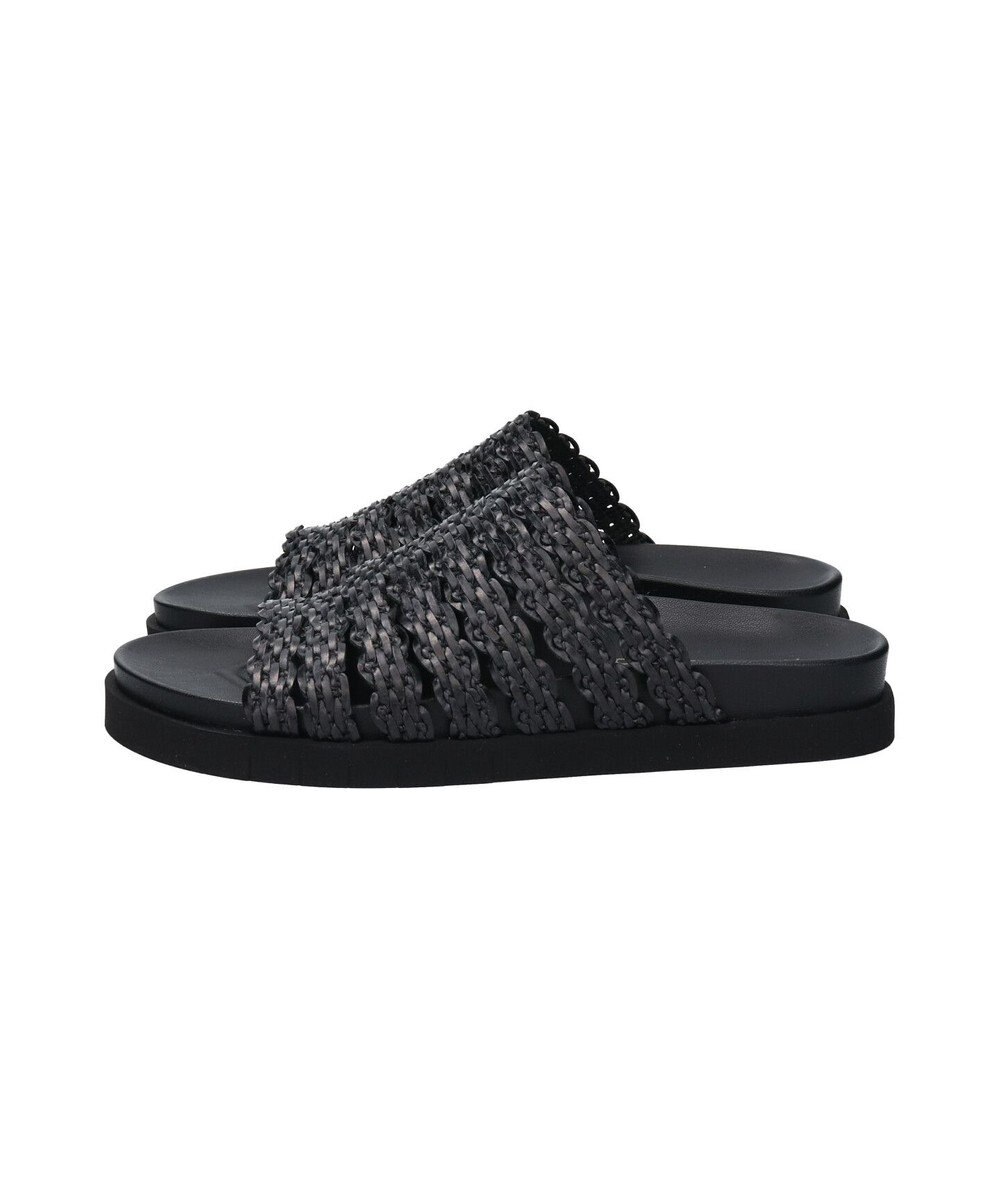 INTER-CHAUSSURES 【ANGEL ALARCON】フットベッドラフィアサンダル 