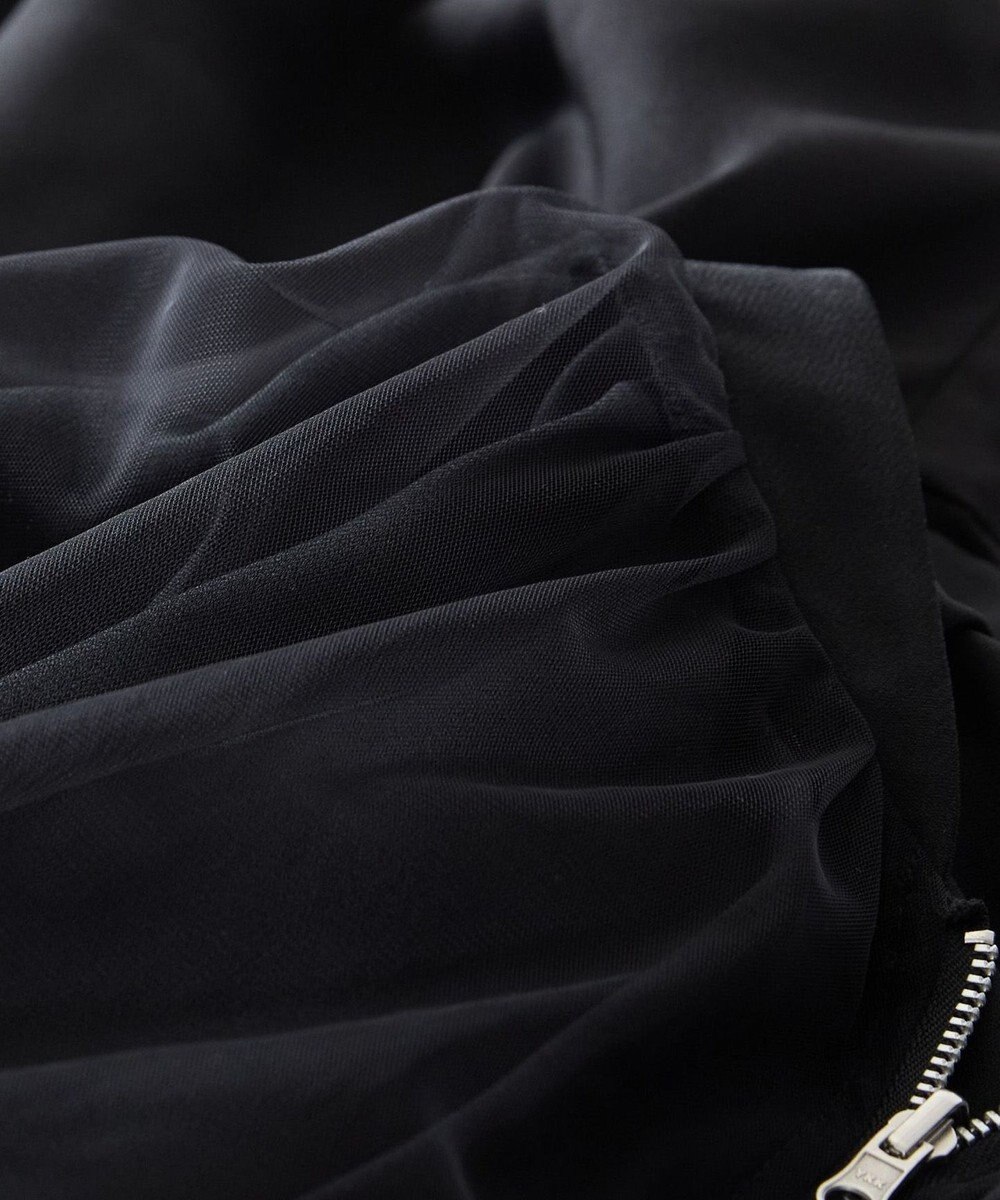 AMERICAN HOLIC リバーシブルシフォン×チュールブルゾン 