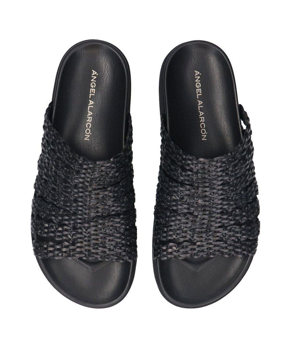 INTER-CHAUSSURES 【ANGEL ALARCON】フットベッドラフィアサンダル 