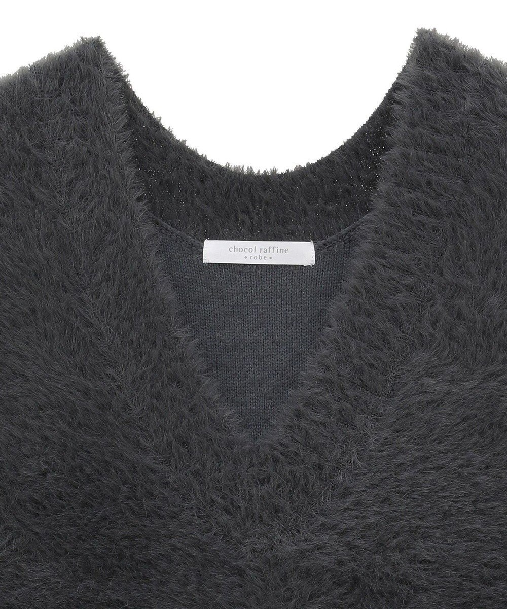 Green Parks シャギーＶネックニットベスト 