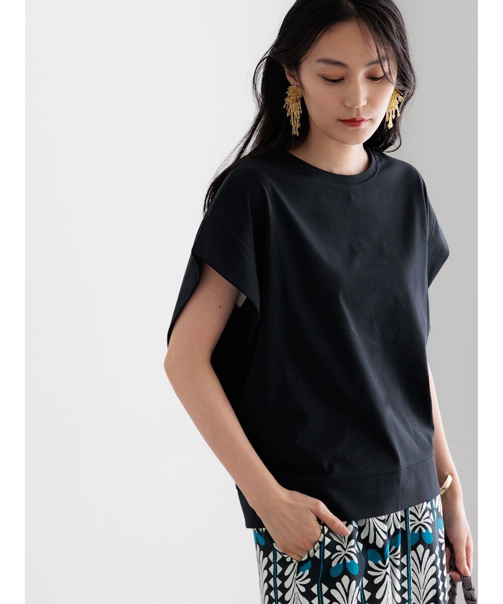 Te chichi 【接触冷感/遮熱/吸水速乾】ショルダータックドルマンTシャツ 