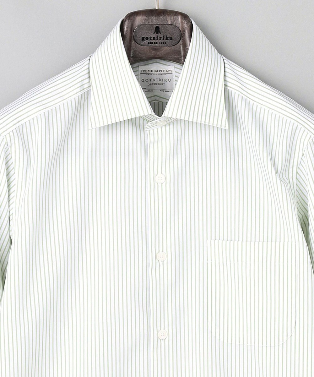 GOTAIRIKU 【形態安定】PREMIUMPLEATS_セミワイドカラー _通年ドレスシャツ(26年春夏限定色) 