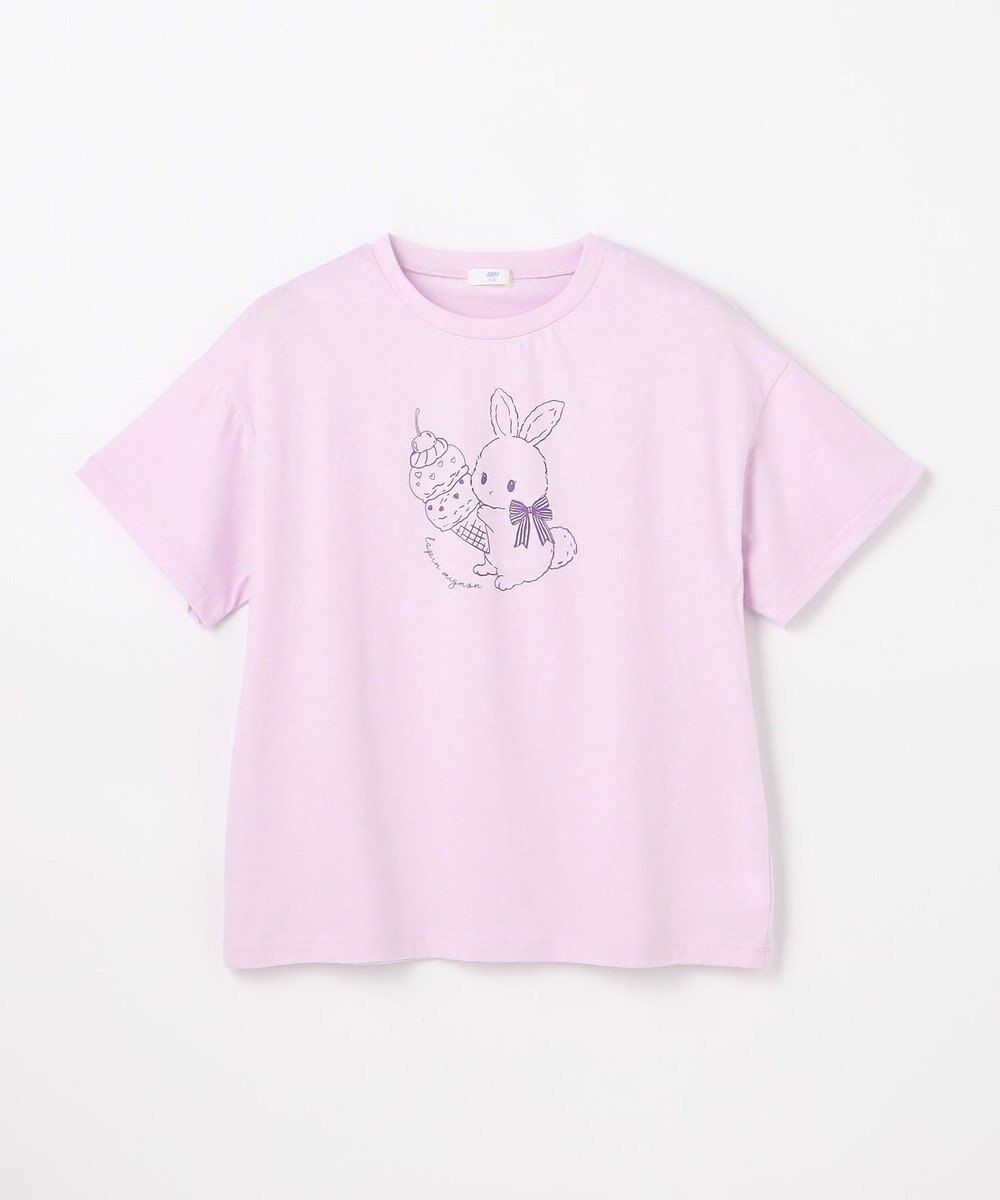 ANY KIDS 【綿100%/接触冷感】ひんやり オーバーサイズ アニマルTシャツ 