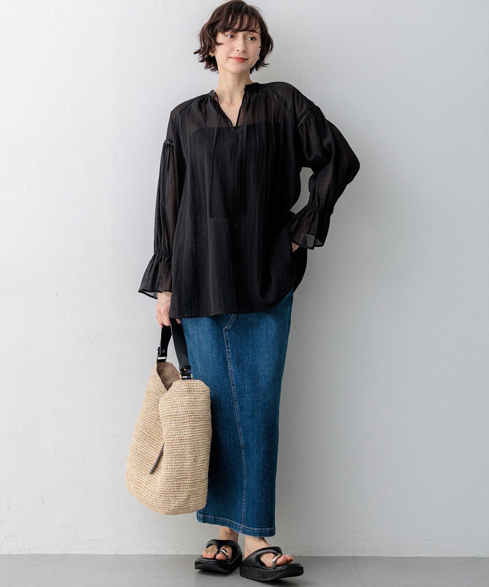 23区 23区DENIM Iライン デニムスカート 