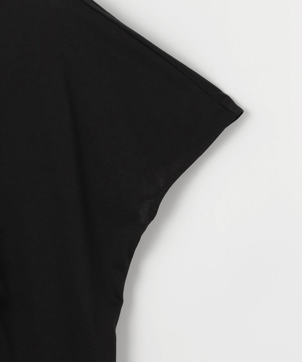 自由区 【洗える】コード刺繍胸元レース カットソー 