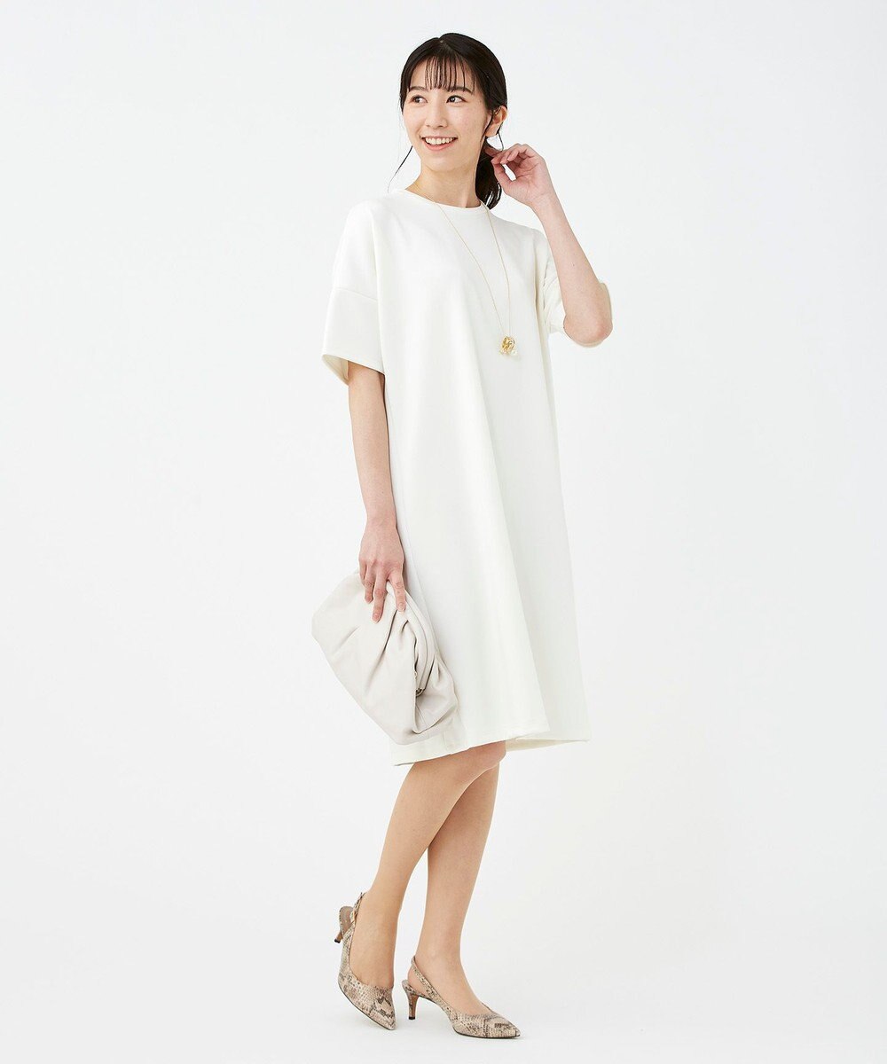 KASHIYAMA 【抗菌繊維】スタイリッシュジャージー オーバーサイズドレス 