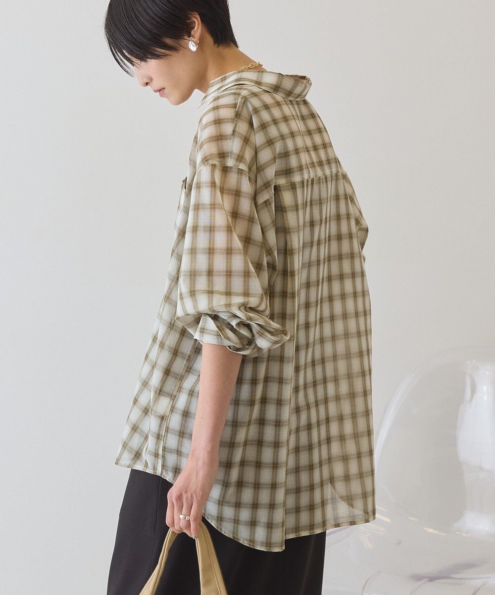 AMERICAN HOLIC シアーチェックシャツ 