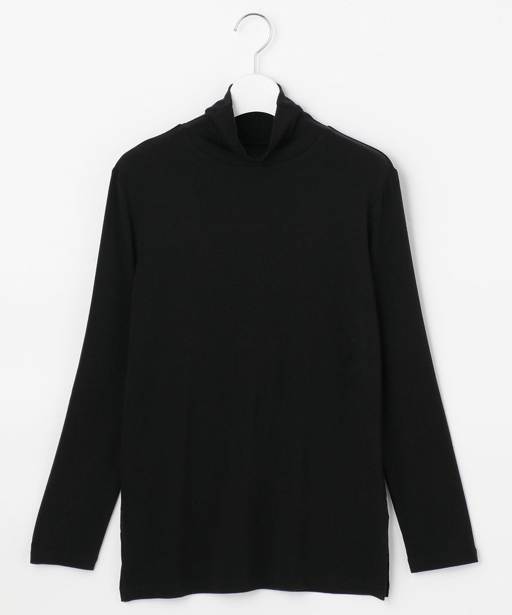 UNFILO 【追加生産】シアーバター ハイネック Tシャツ ブラック系