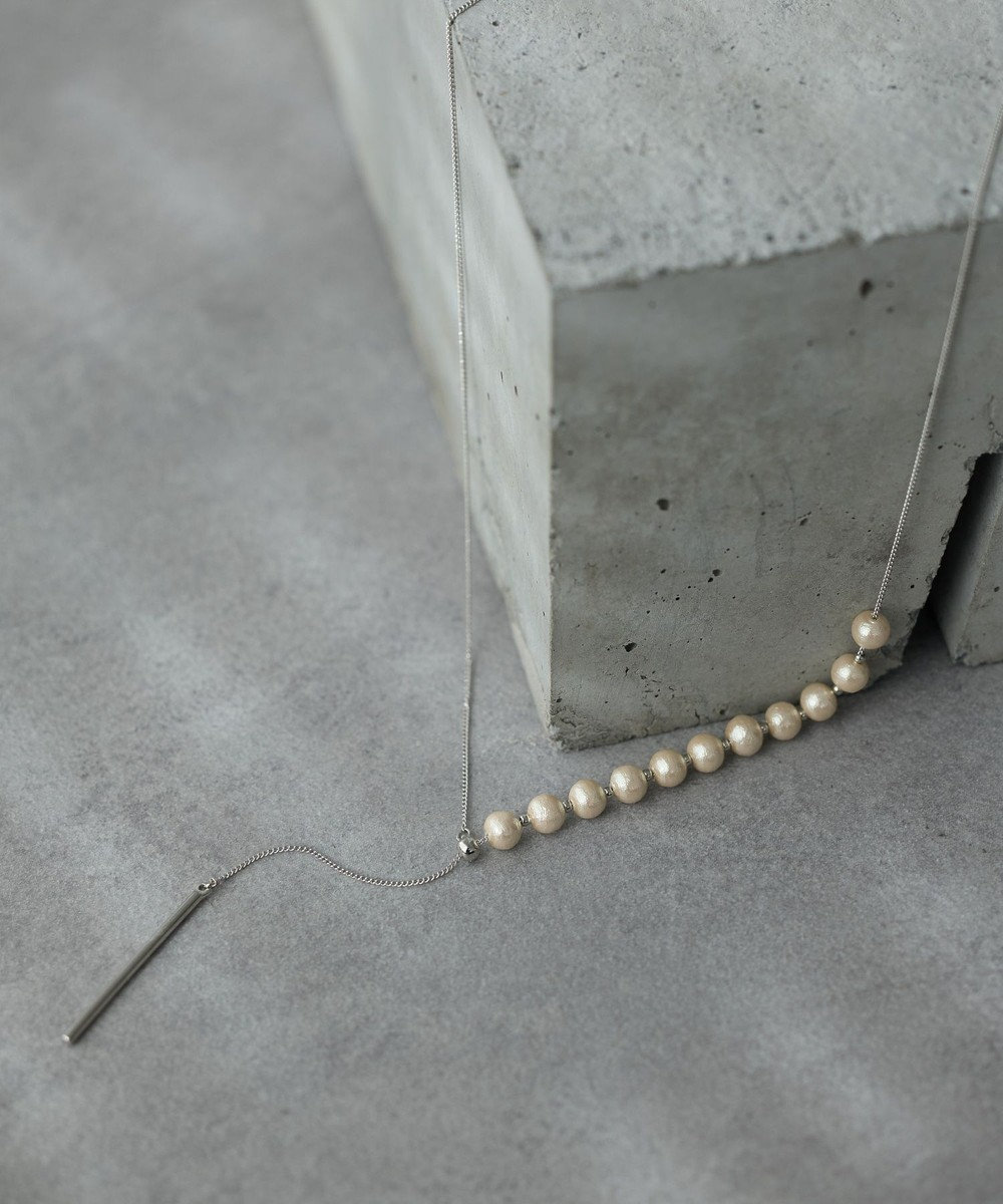 YECCA VECCA 2wayコットンパールスライドラリエット 