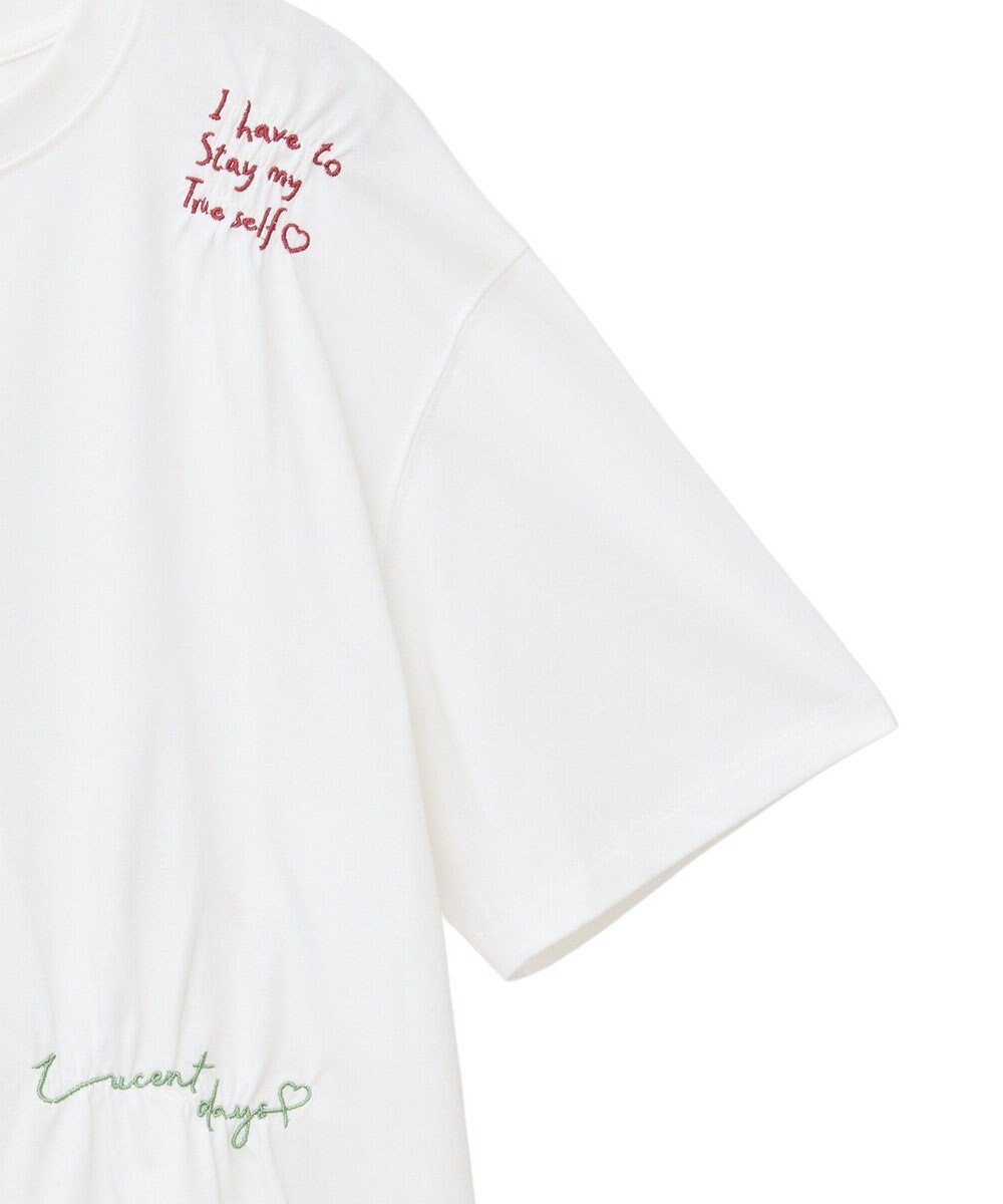 Green Parks ・ＳＵＧＡＲ　ＳＰＯＯＮ　ギャザーロゴ刺繍ＴＥＥ 