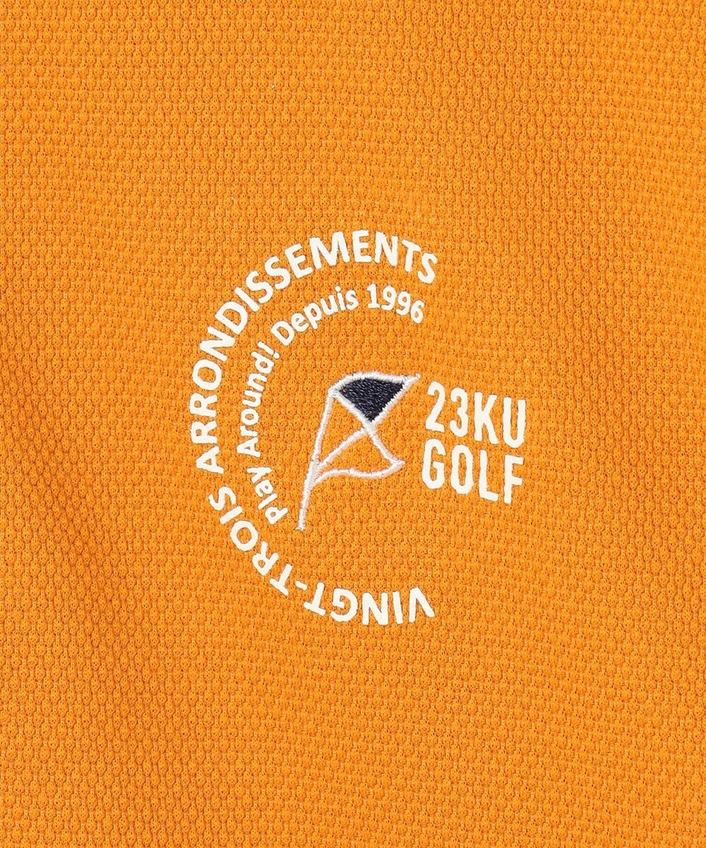 23区GOLF 【MEN】【吸水速乾・UVケア】ハニカムカノコ 長袖ポロシャツ 