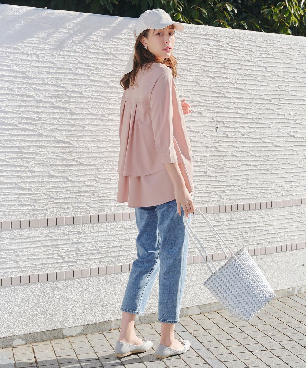 Tiaclasse バックタックフレアチュニック 