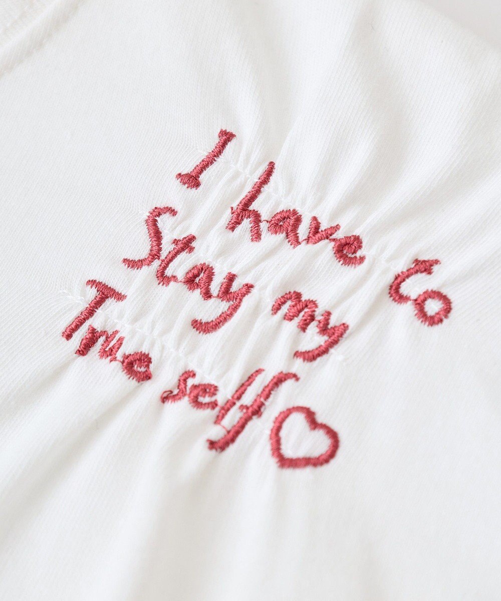 Green Parks ・ＳＵＧＡＲ　ＳＰＯＯＮ　ギャザーロゴ刺繍ＴＥＥ 