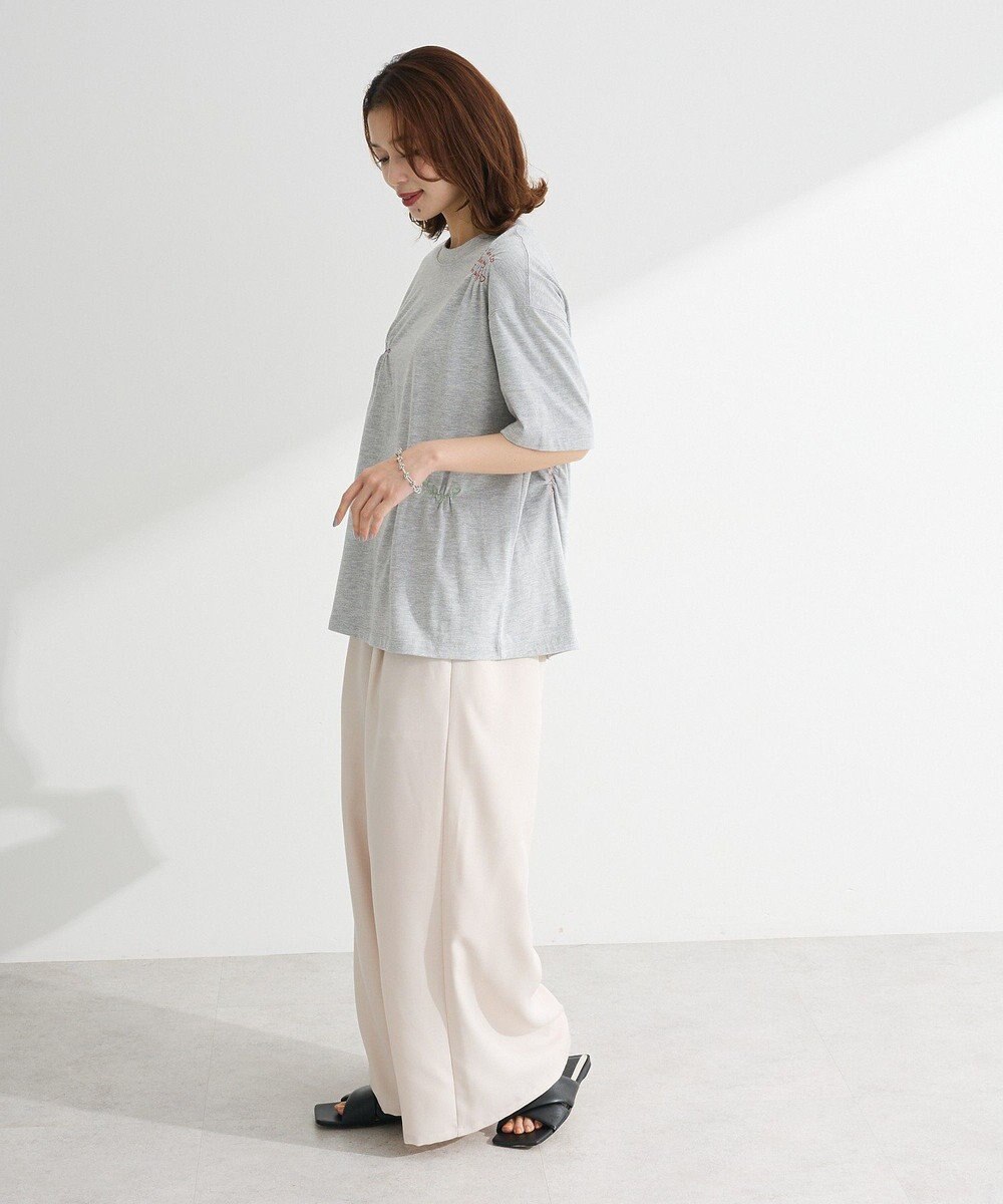 Green Parks ・ＳＵＧＡＲ　ＳＰＯＯＮ　ギャザーロゴ刺繍ＴＥＥ 