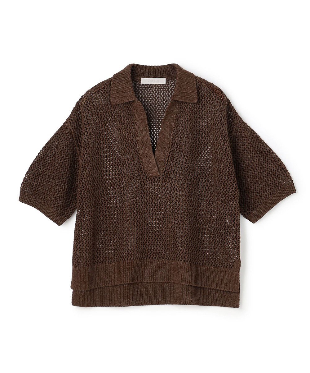 UNFILO リネンペーパー メッシュニット スキッパー 