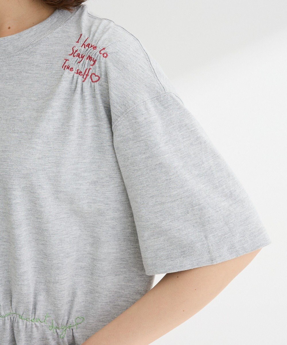 Green Parks ・ＳＵＧＡＲ　ＳＰＯＯＮ　ギャザーロゴ刺繍ＴＥＥ 