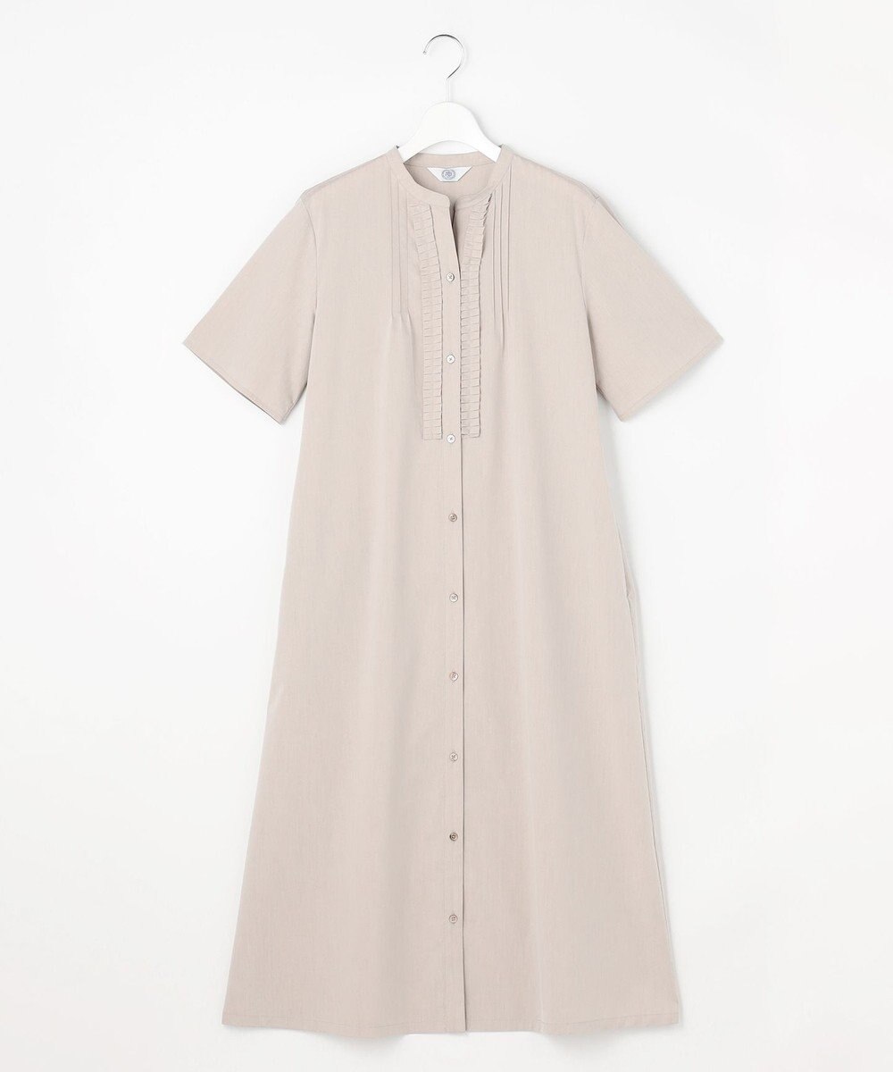 J.PRESS LADIES S 【一枚で着映え】ライトタフタ タックプリーツ ワンピース 