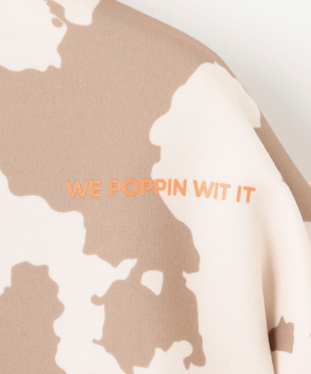 PW CIRCULUS 【WOMEN】ピント柄 ハーフジップ スウェット 