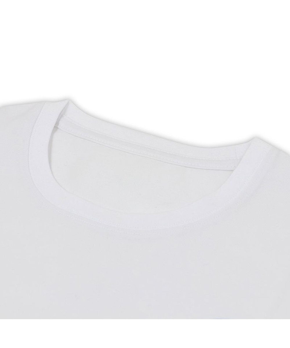 Mother garden しろたん Tシャツ 半袖  《牛乳柄》 白色　S/M/L/XL レディース メンズ ユニセックス 男女兼用  コットン あざらし かわいい キャラクター 半袖Ｔシャツ マザーガーデン ネットショップ限定商品 ギフト 父の日 父の日ギフト 