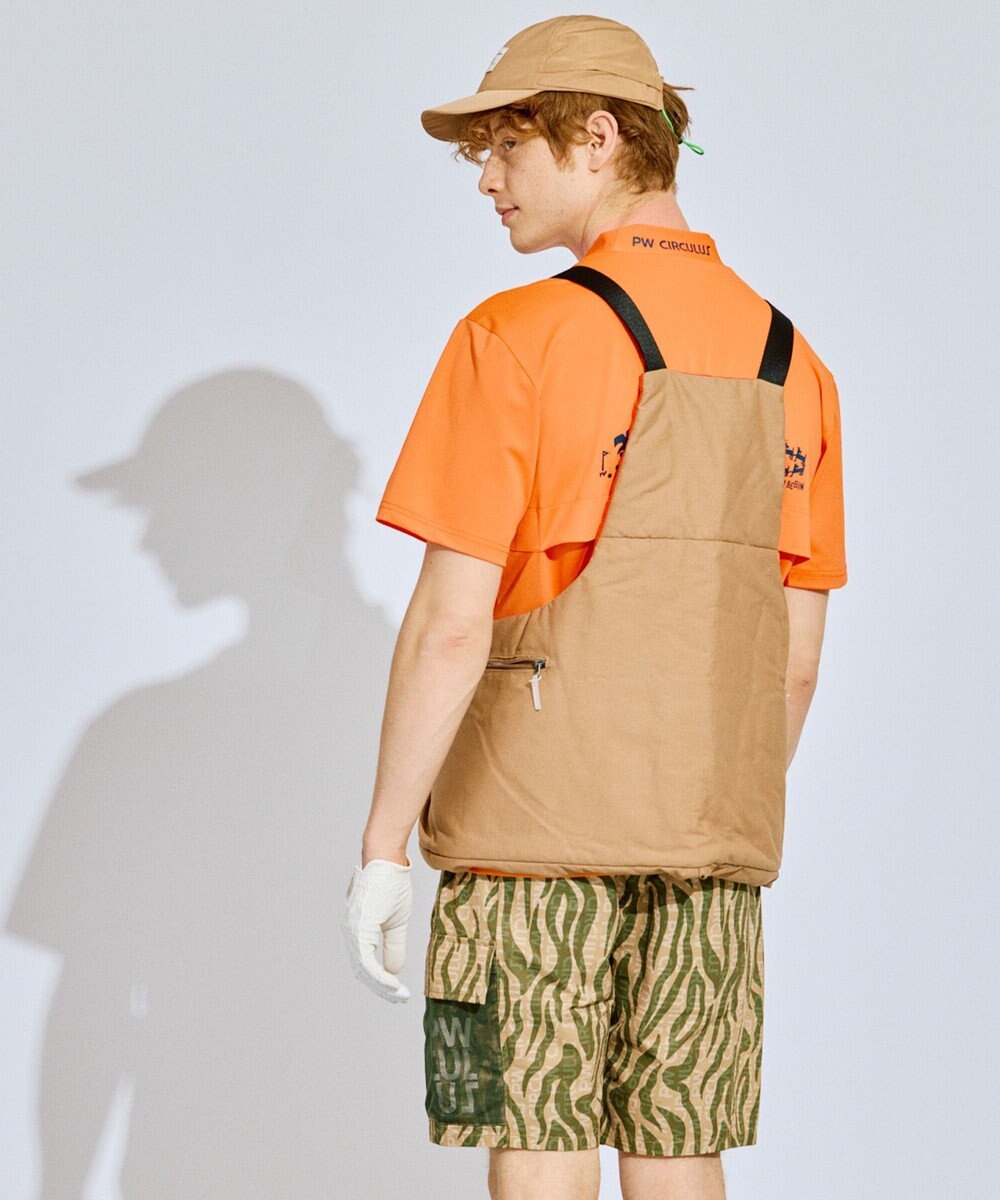 PW CIRCULUS 【吸水速乾 / ストレッチ】【MEN】ストレッチメッシュカノコ ベンチレーションモックT ゴルフ 