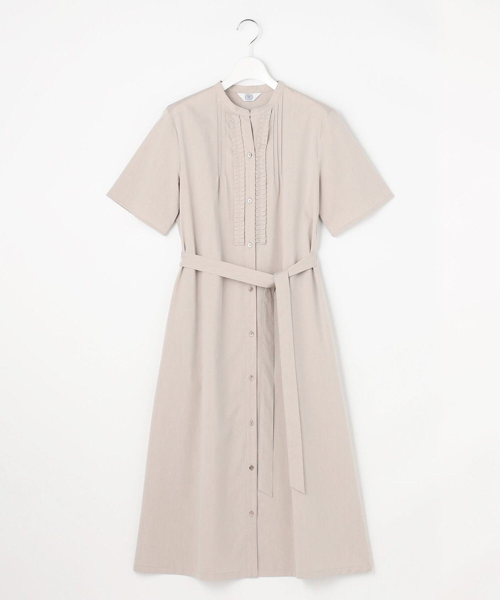 J.PRESS LADIES S 【一枚で着映え】ライトタフタ タックプリーツ ワンピース 