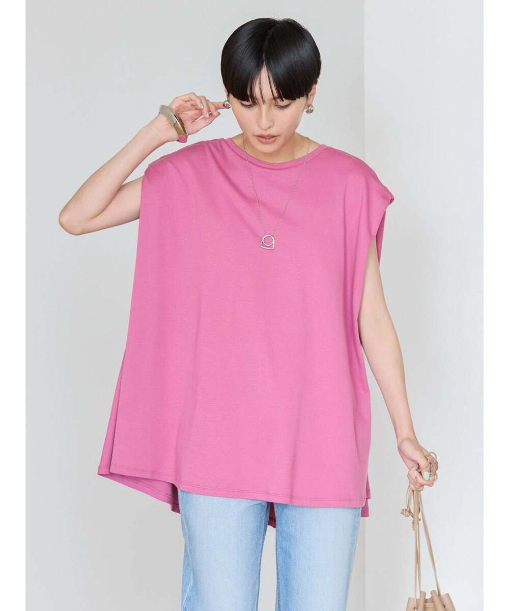 AMERICAN HOLIC 接触冷感フレンチスリーブカットチュニック 