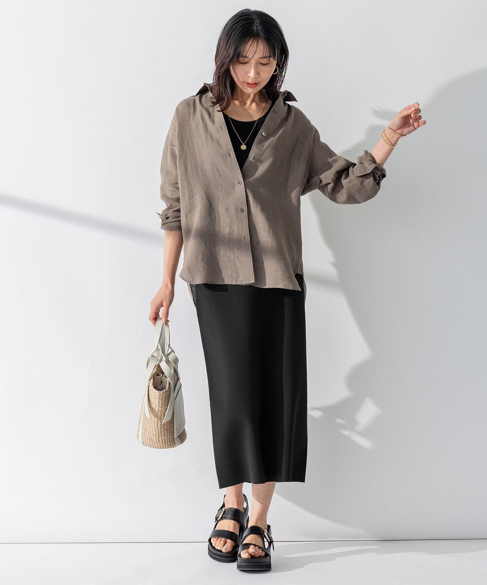 23区 S 【CLASSY. 9月号掲載/WEB限定カラーあり】LIBECO ベーシック シャツ 