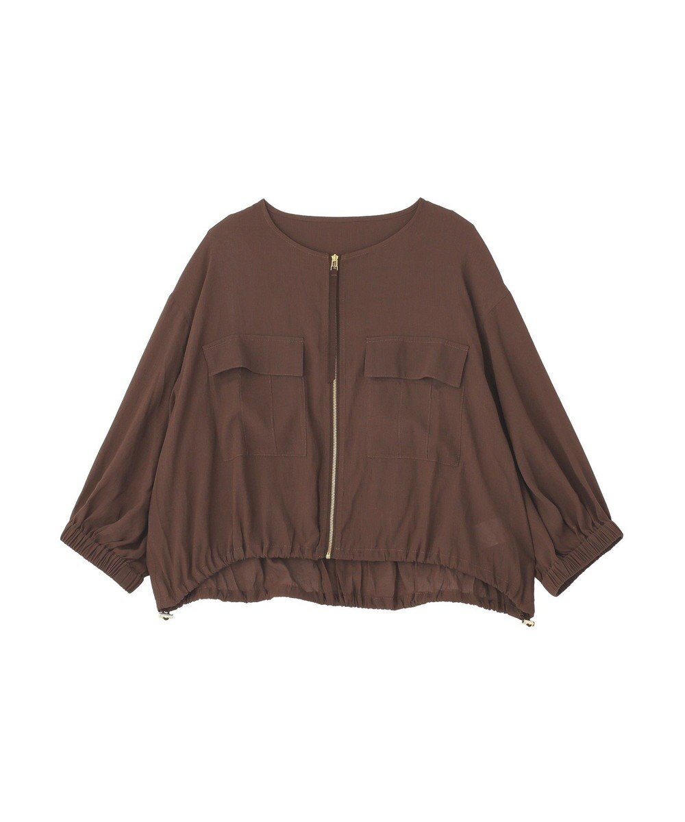 YECCA VECCA ドライタッチシアーブルゾン 