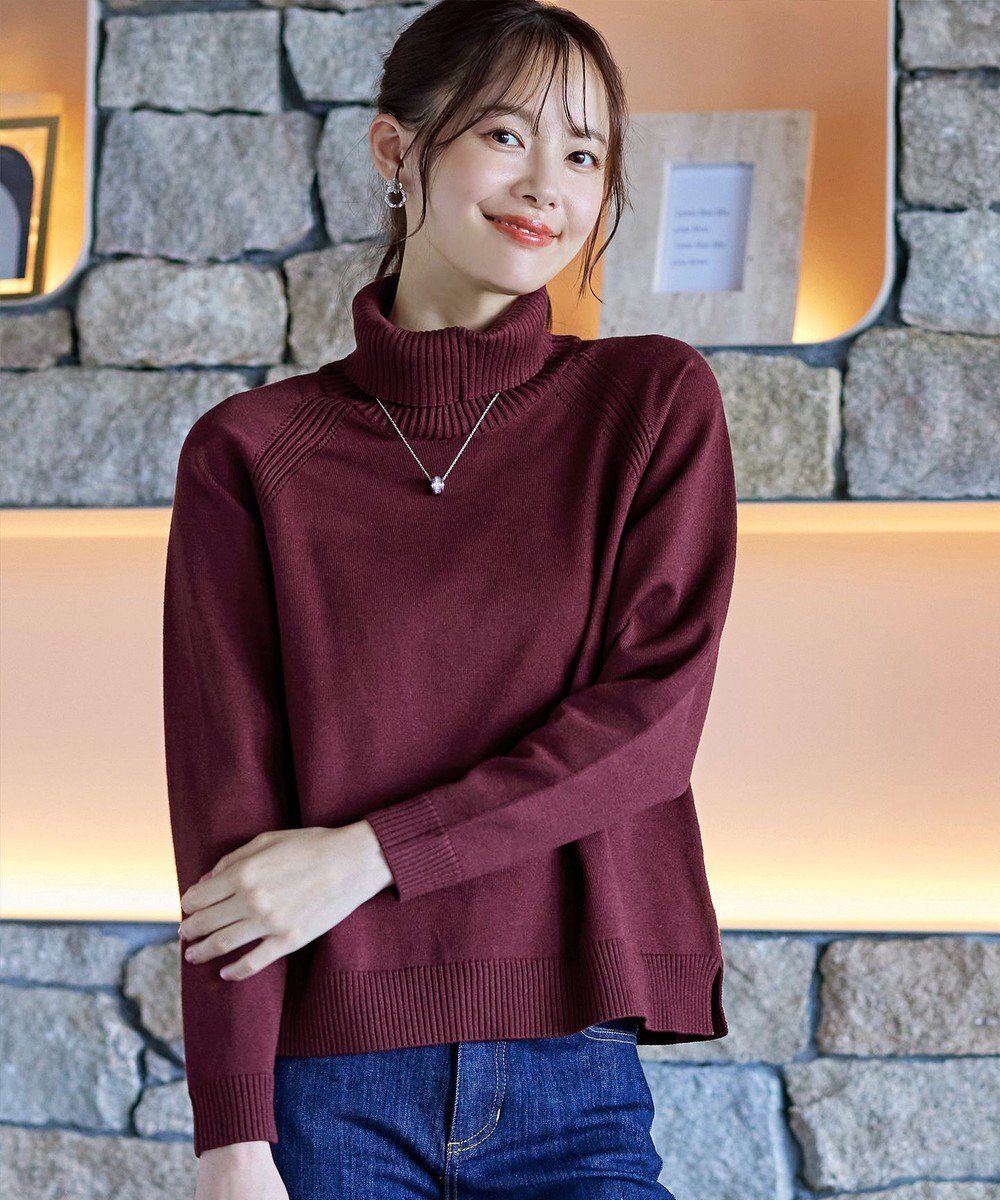 Tiaclasse 【安田美沙子さん着用・選べる2type】ラグランニットトップス 