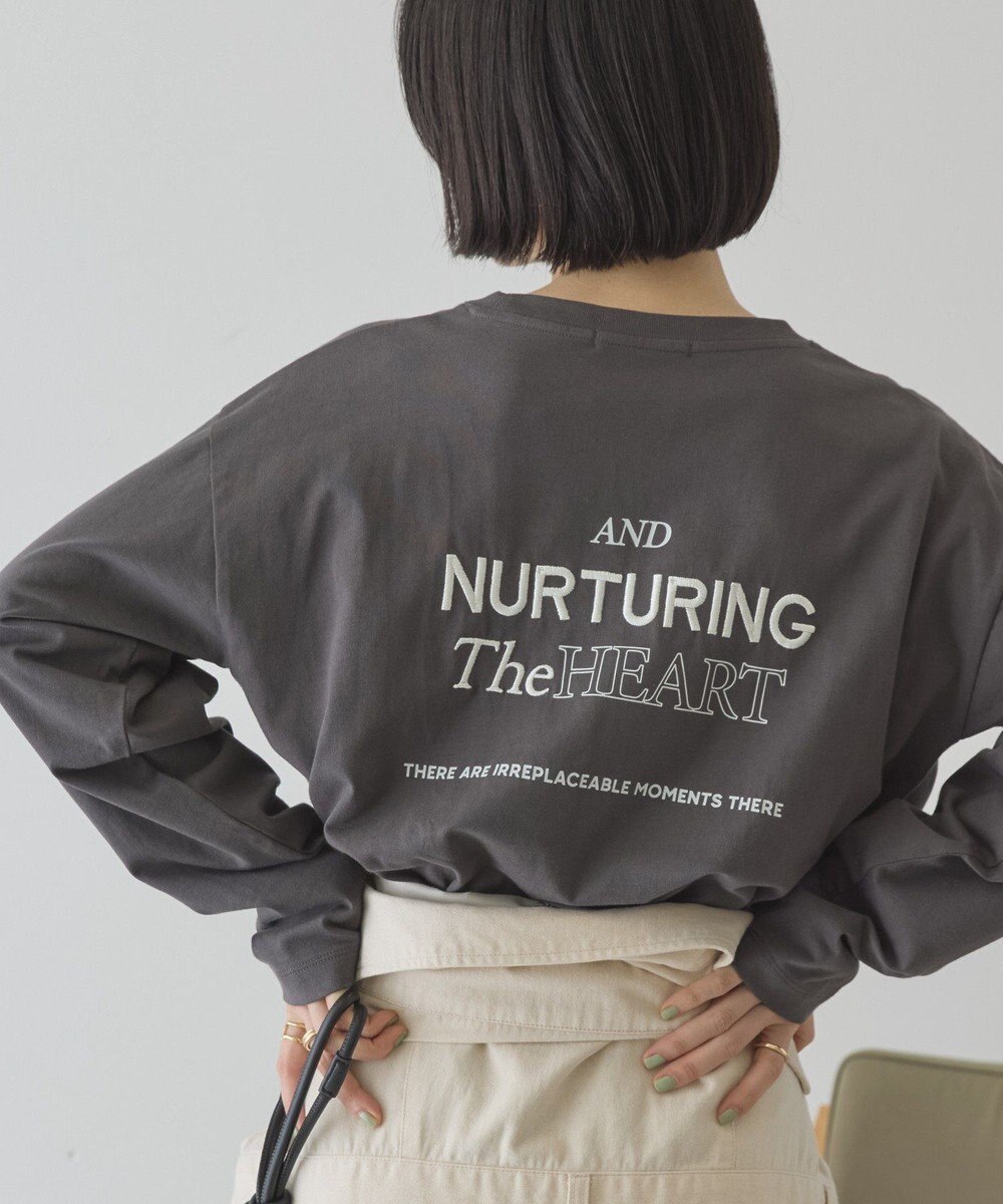 AMERICAN HOLIC NURTURING 刺繍ロゴロンT 