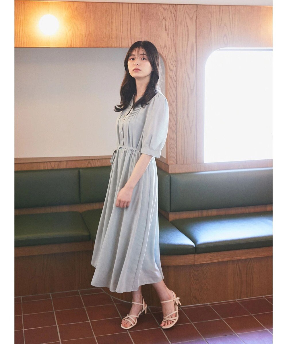 earth music&ecology タックフレアワンピース 