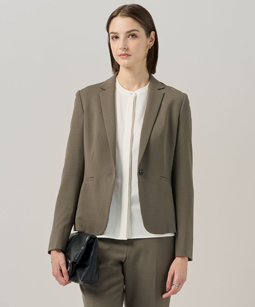 ICB 【UVカット・洗える】ウール2WAYストレッチ テーラードジャケット 