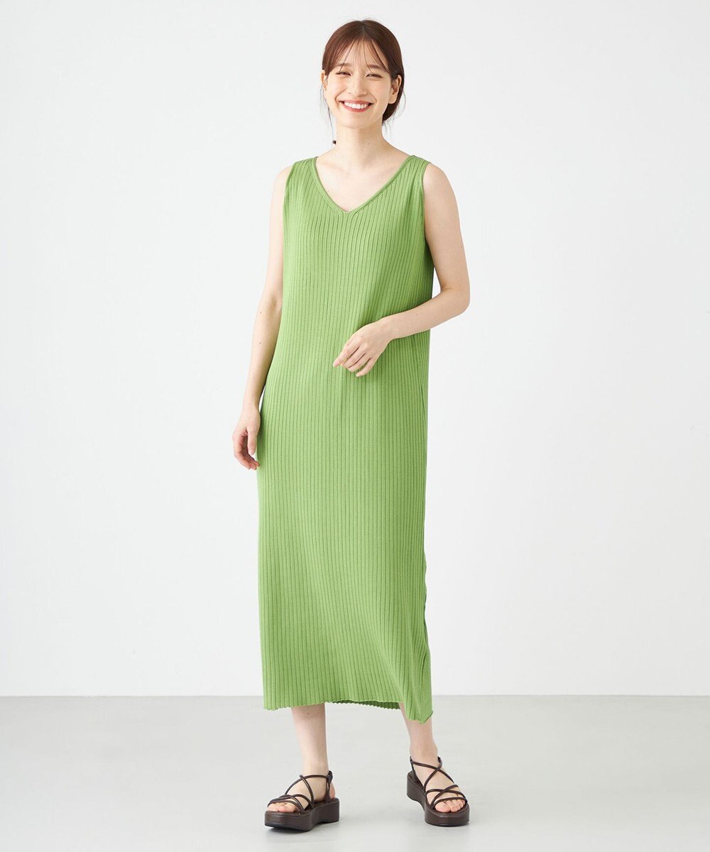 SHARE PARK LADIES 【セットアイテム】レーヨンナイロンニットワンピース 