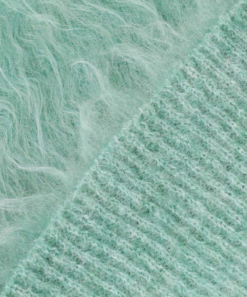 UNFILO 【野呂佳代さん着用】アルパカシャギー ペプラムジレ 