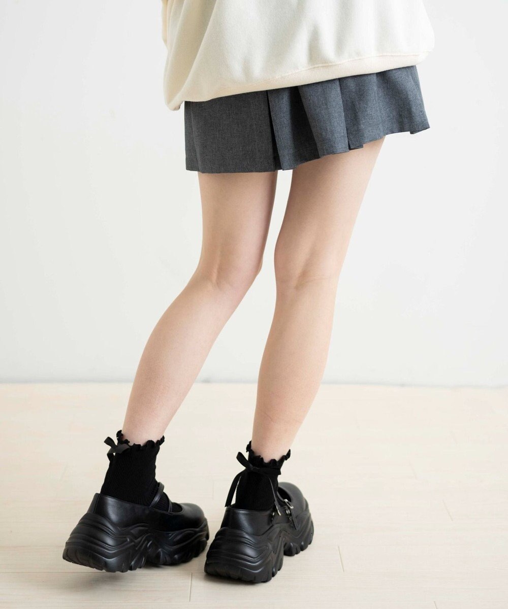 WEGO バックリボンクルーソックス 