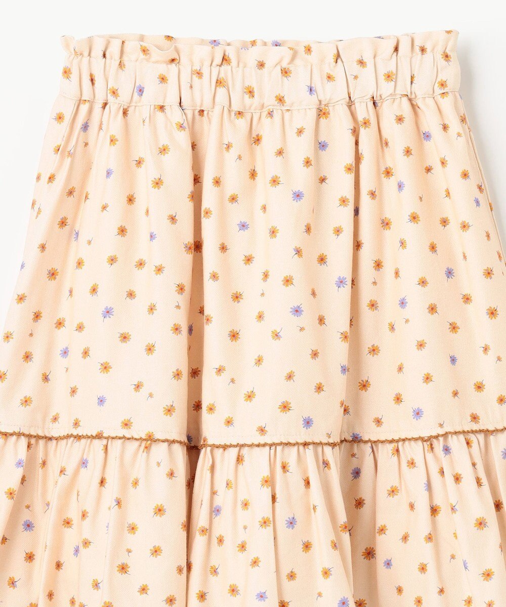 組曲 KIDS 【150-160cm】モノトーン花柄 スカート 