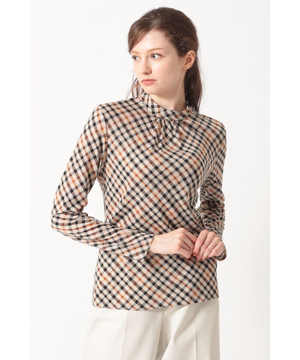 DAKS ファインメリノ ハイネックカットソー 