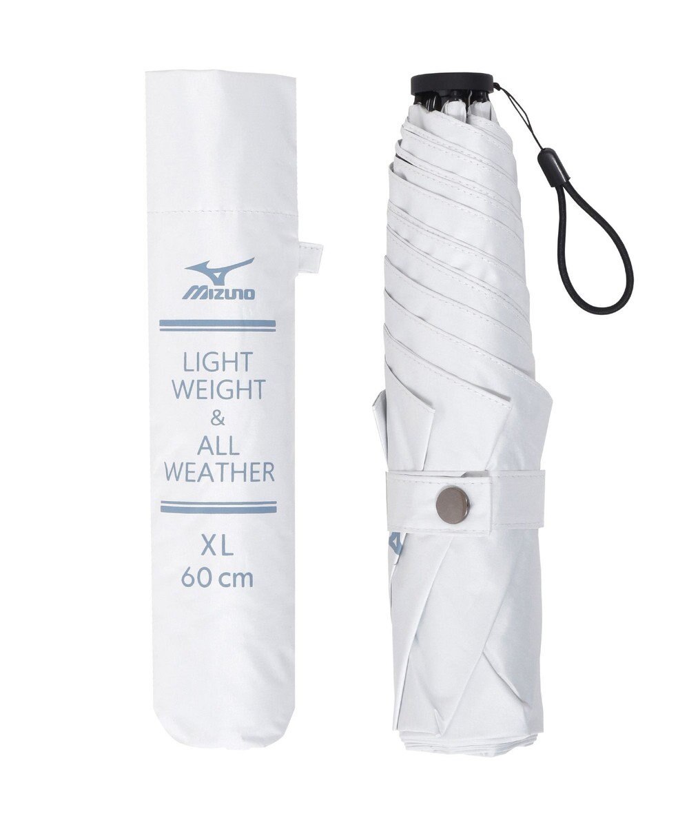 MOONBAT MIZUNO(ミズノ) ワンポイントロゴ 無地 日傘 折りたたみ傘 パラソル 晴雨兼用 軽量 遮熱効果 遮光率100% UV遮蔽100% 