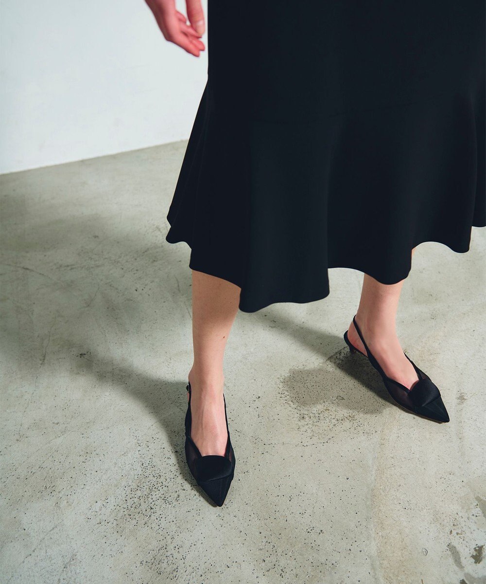 GRACE CONTINENTAL ダブルクロスドレス 