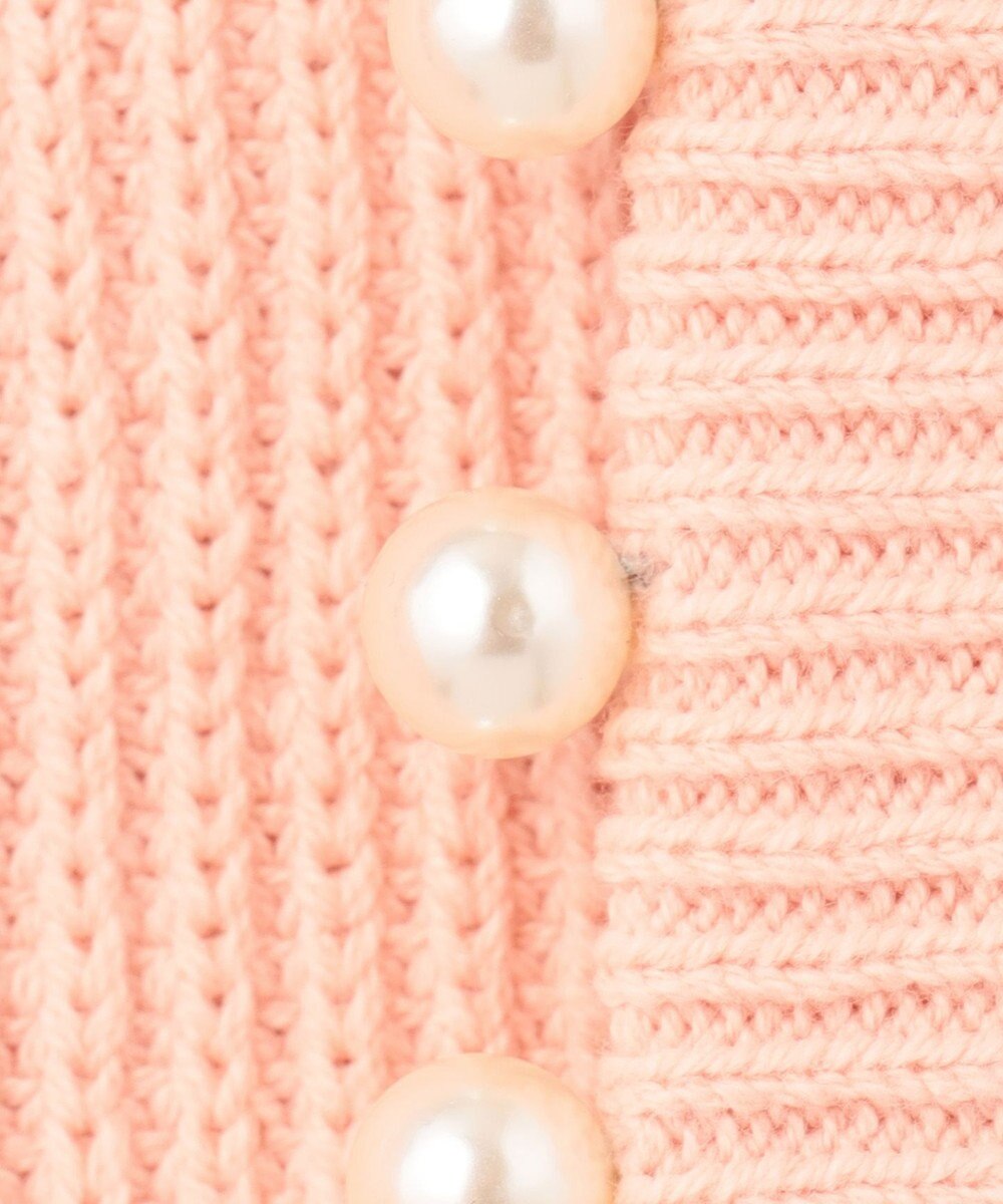 Feroux 【洗える】パール付き カーディガン 