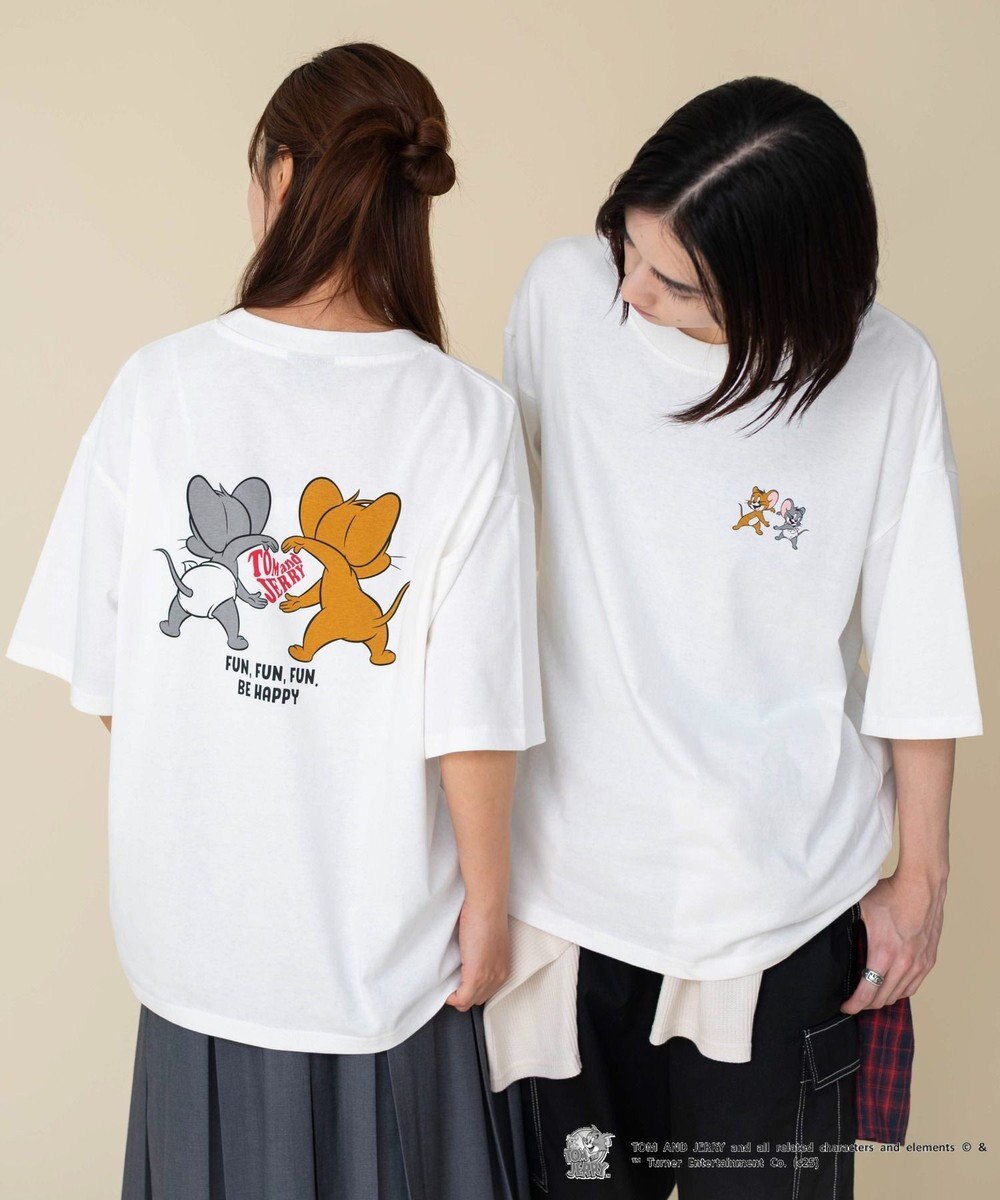 WEGO 【新柄追加/ユニセックス着用アイテム/SMLサイズ展開】TOMandJERRYグラフィックT（S） 