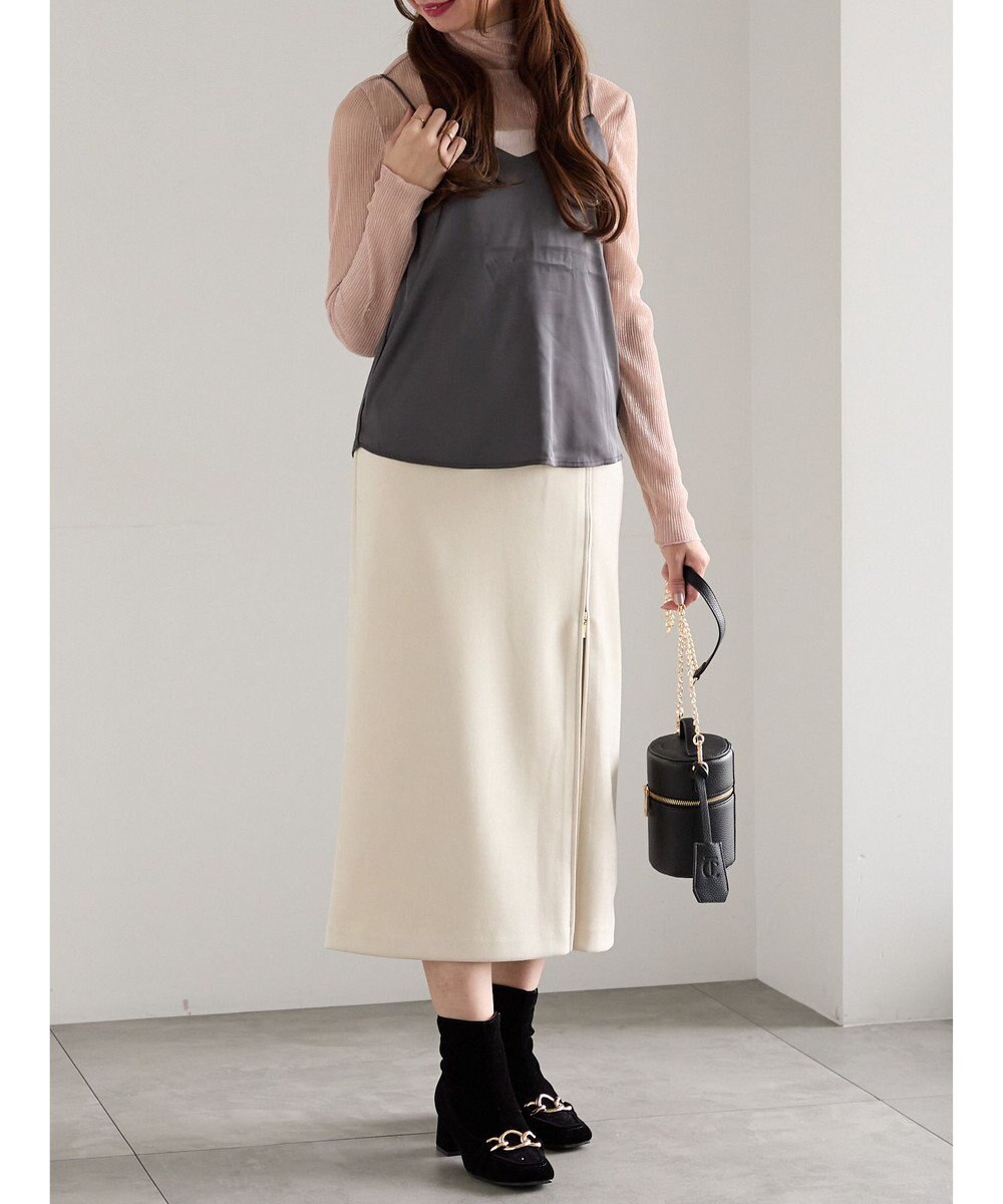 Te chichi 前後2WAYサテン&スムースキャミソール 