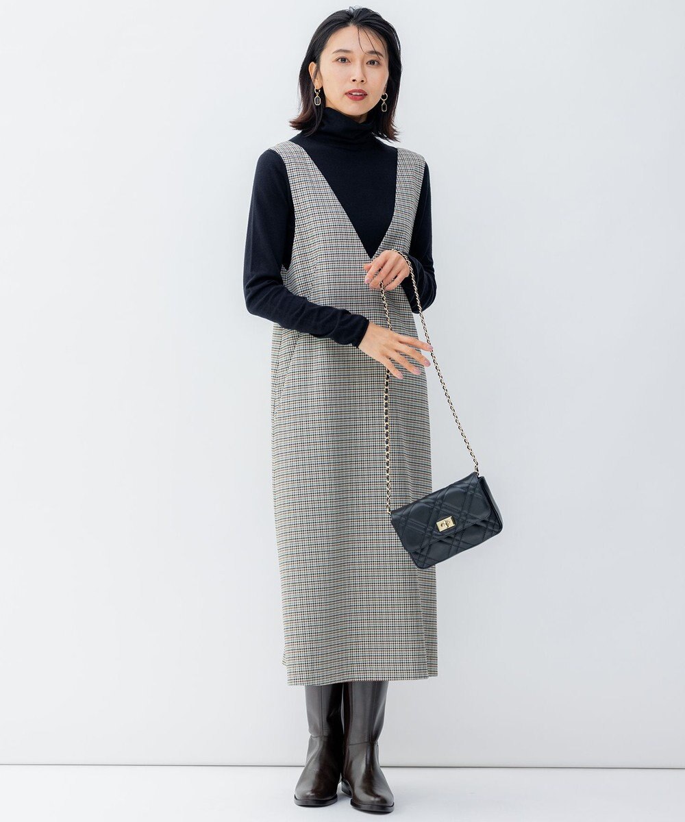 23区 S 【洗える】スムージーコットン シアーリブ ニット 