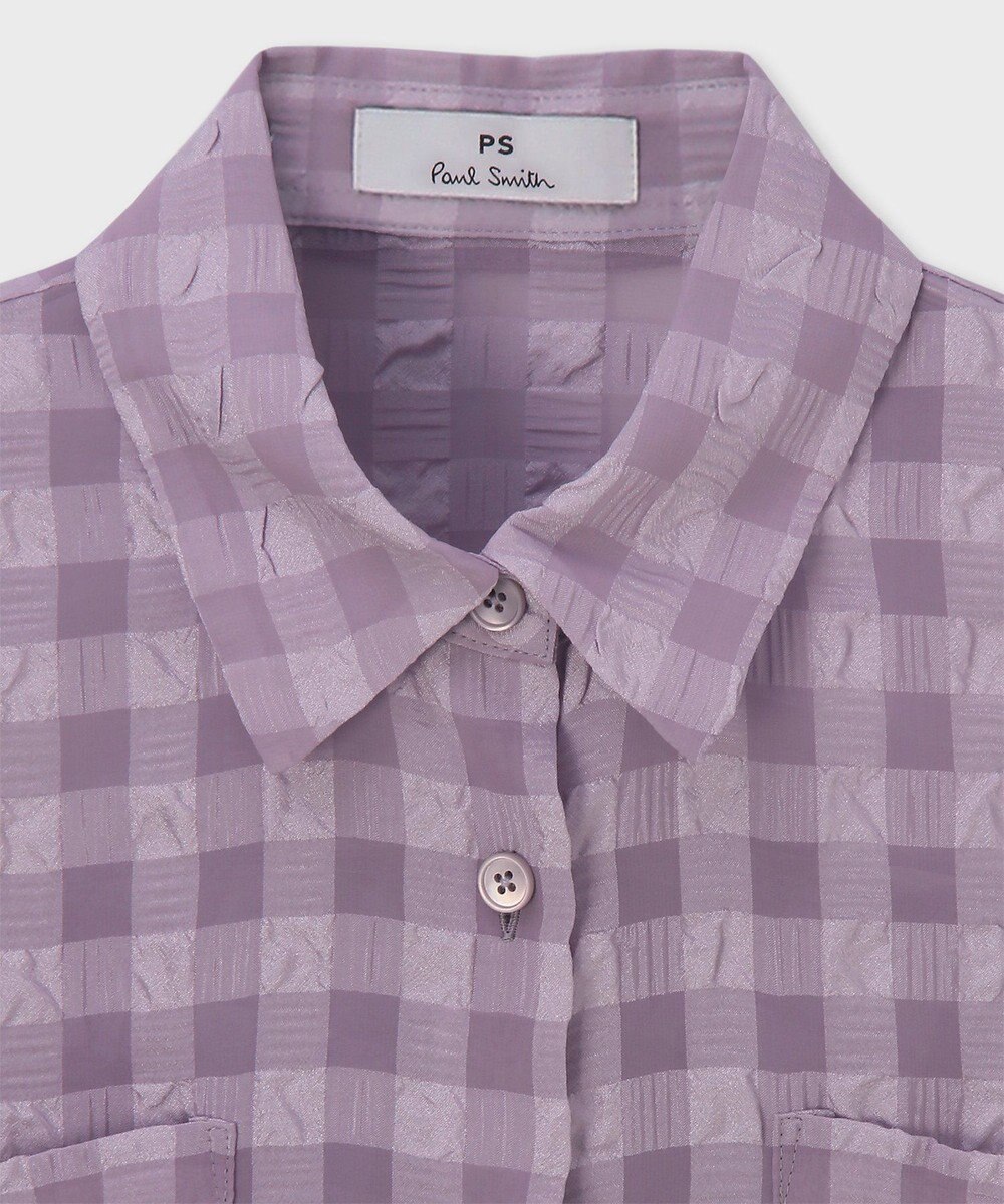 Paul Smith シアサッカー キャップスリーブ シャツ 