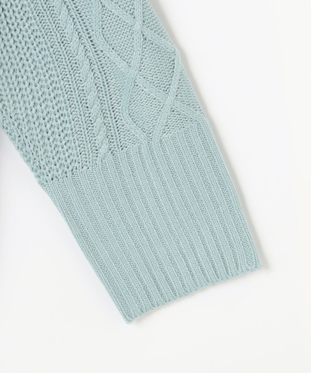 ANY L ソフトタッチケーブルニットチュニック 