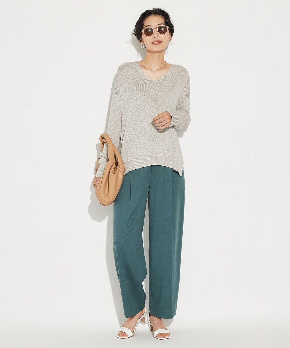 J.PRESS LADIES 【洗える】コットンセルロース チノ パンツ 