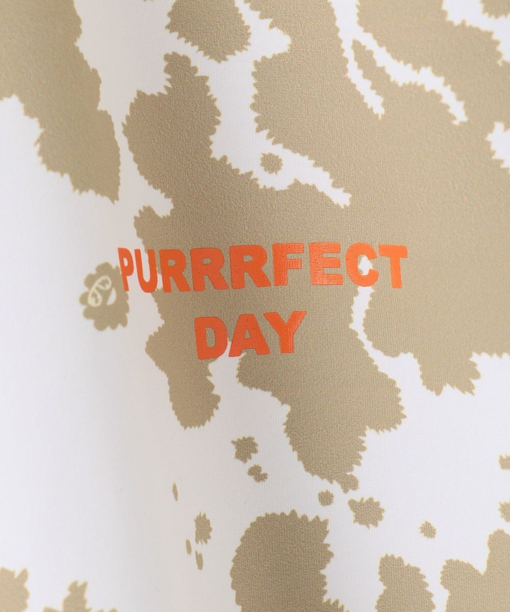 PW CIRCULUS 【WOMEN】【ストレッチ/UVケア】アニマルプリント モックネック シャツ 