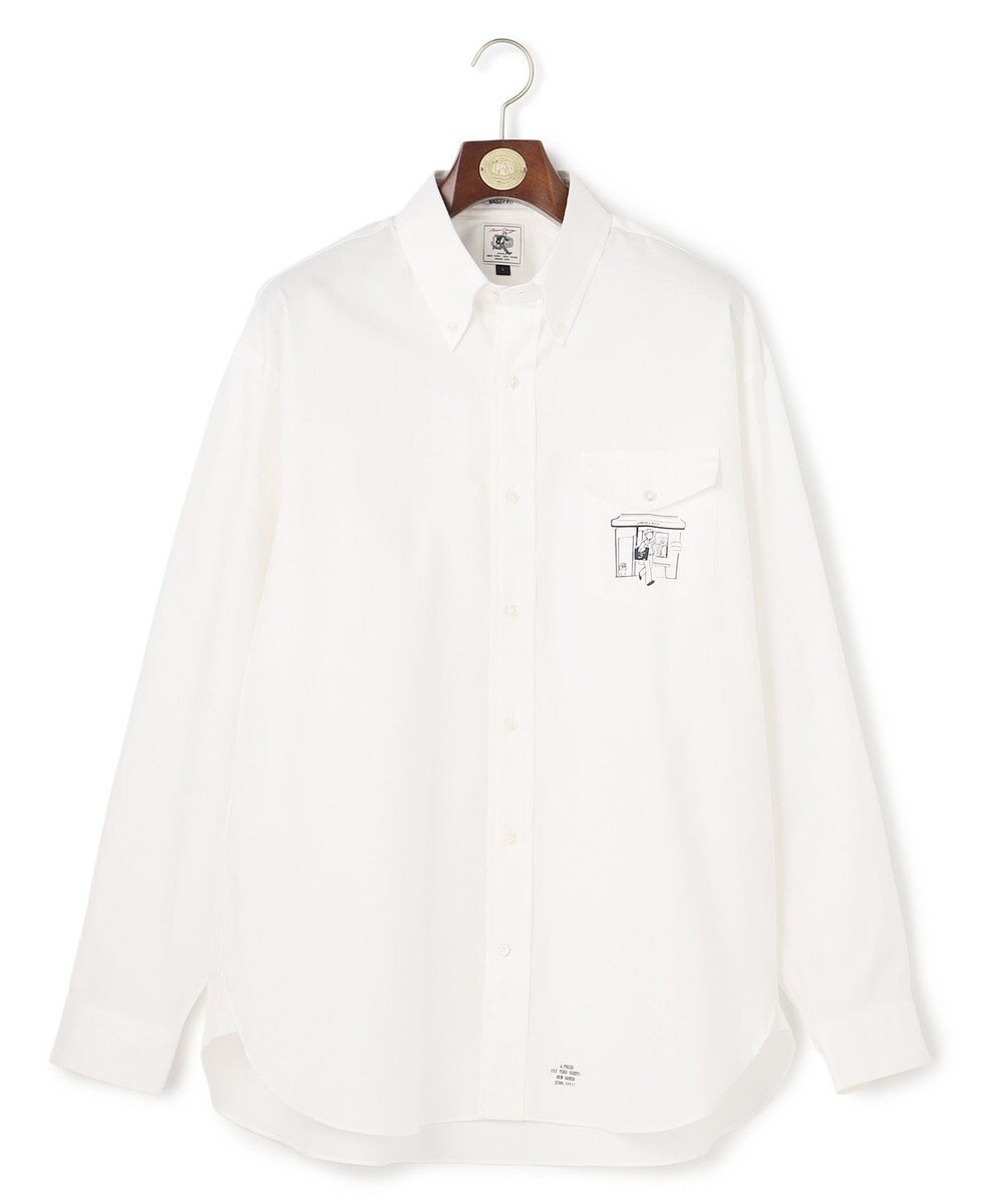 J.PRESS MEN 【AaronChang】【UNISEX】コットンダンガリー シャツ / B.D. / Baggy-Fit 